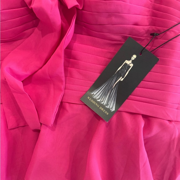 Pink Ruffled Prom Dress - Picture 6 of 6